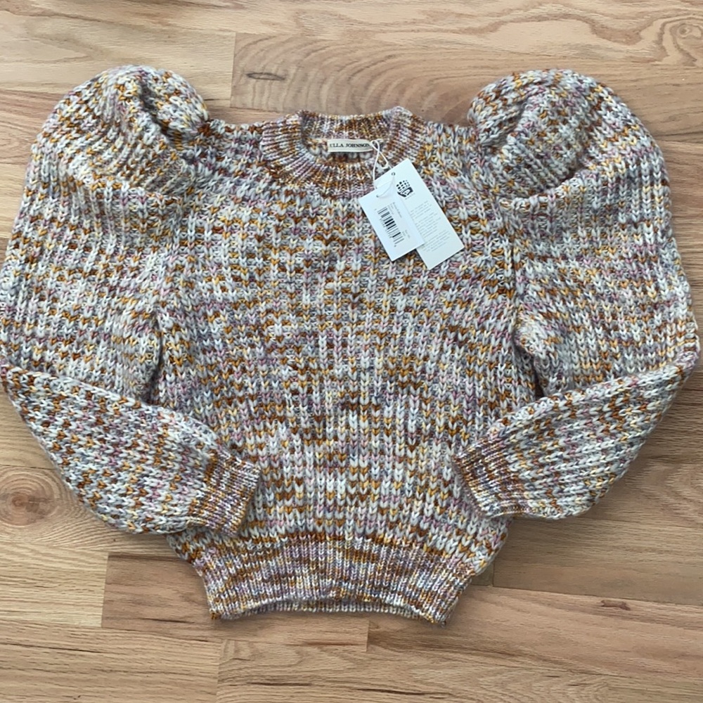 NWT! Ulla Johnson Rosina Pullover, color Fawn, Women’s size M/L sold out online!